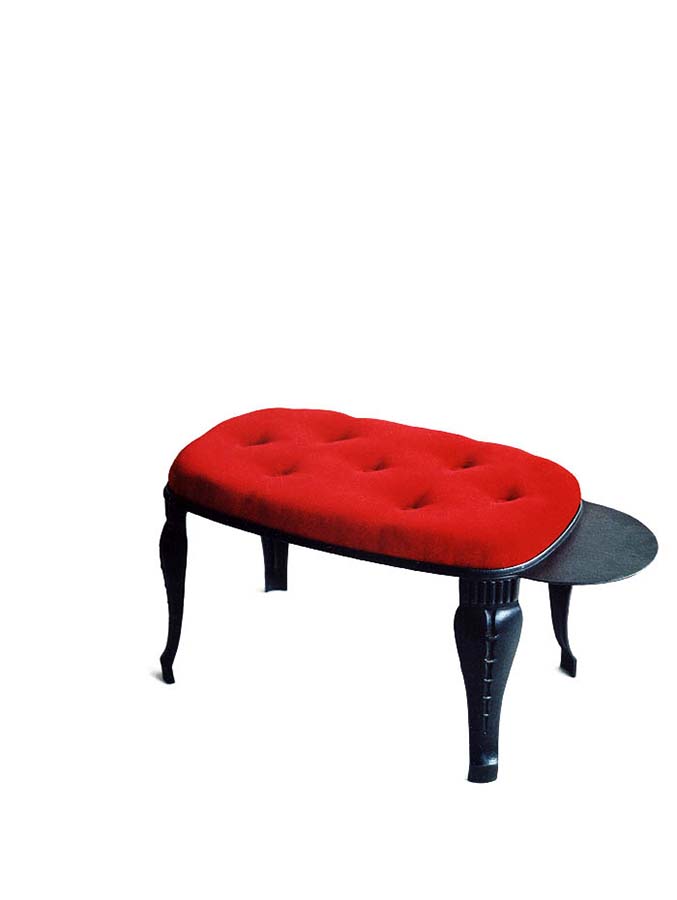 Schemel aus einem Schwedenofen, 2002, Höhe 36cm